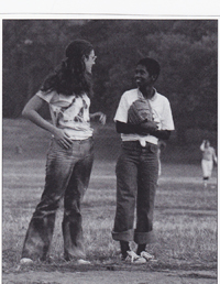 Suzanne on Baseball Field