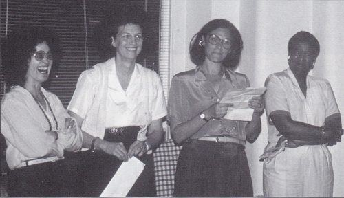 Writers Virginia Kerr and Lisa Wohl and editors Suzanne Levine and Marcia Gillespie